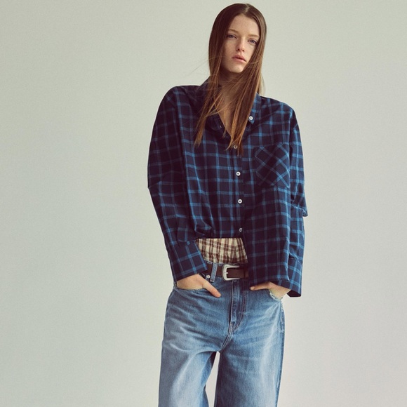 Zara Tops - Zara Light Blue button-down shirt
